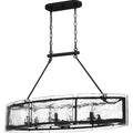 QUOIZEL, FORTRESS ISLAND CHANDELIER, LINEAR LIGHT