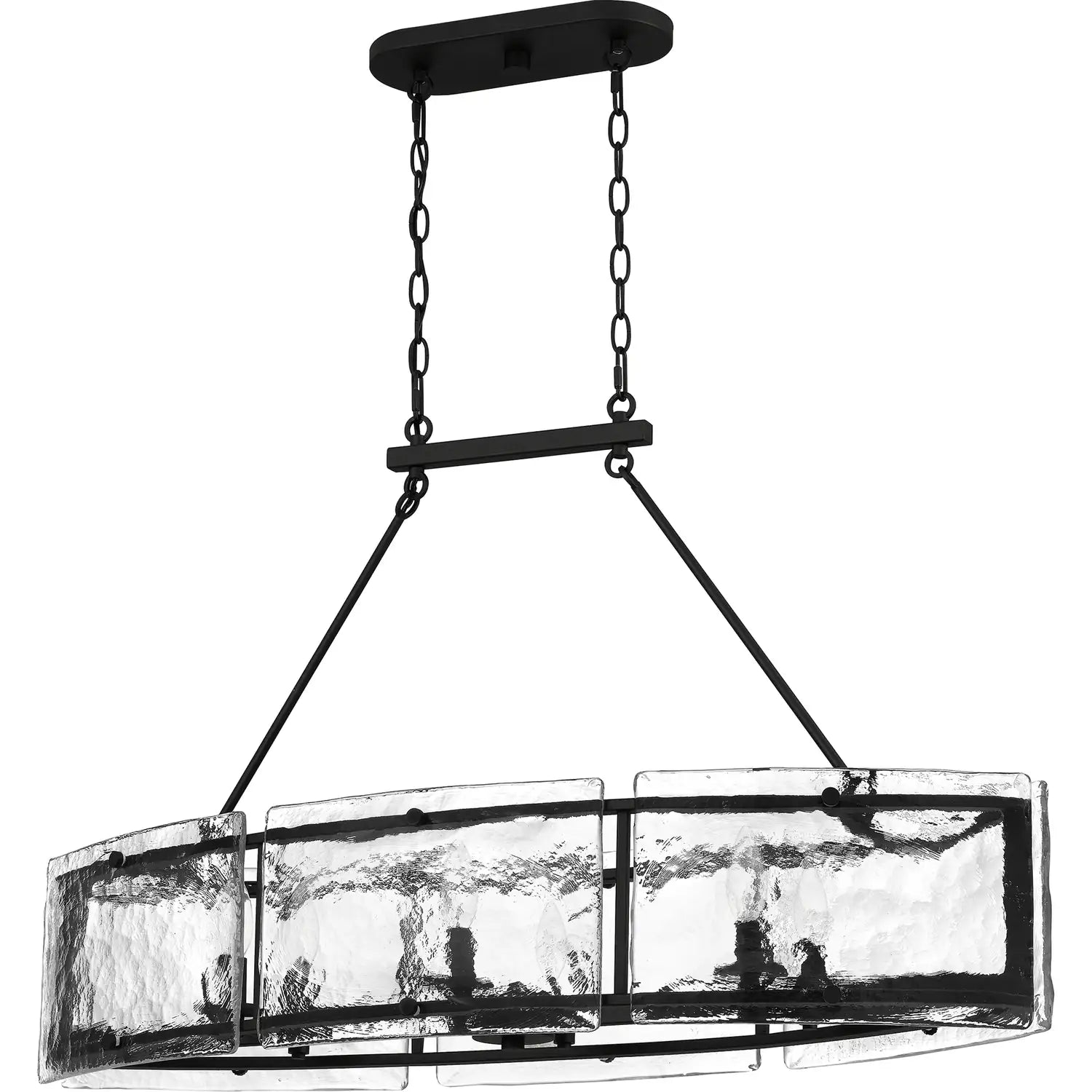 QUOIZEL, FORTRESS ISLAND CHANDELIER, LINEAR LIGHT
