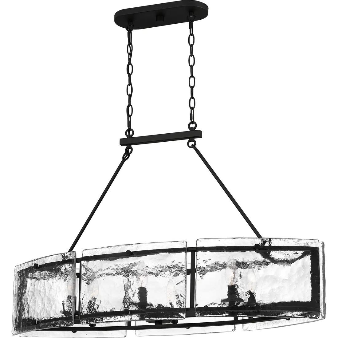 QUOIZEL, FORTRESS ISLAND CHANDELIER, LINEAR LIGHT