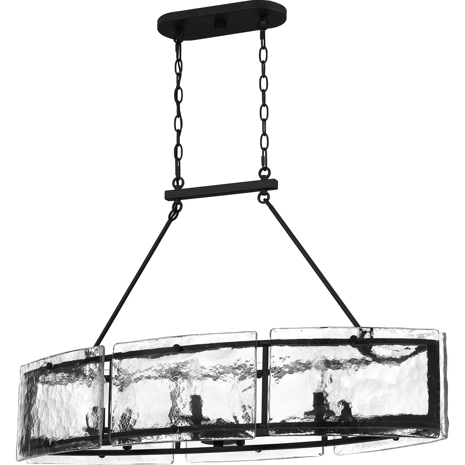 QUOIZEL, FORTRESS ISLAND CHANDELIER, LINEAR LIGHT