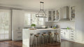 QUOIZEL, FORTRESS ISLAND CHANDELIER, LINEAR LIGHT