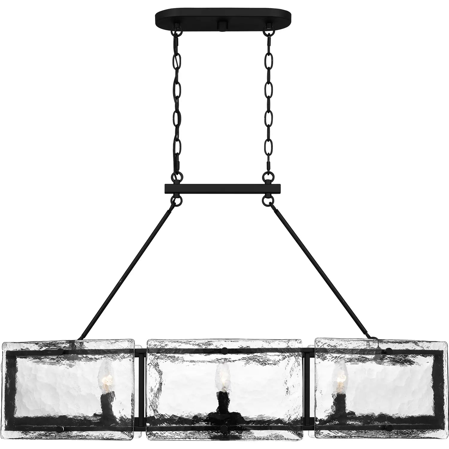QUOIZEL, FORTRESS ISLAND CHANDELIER, LINEAR LIGHT