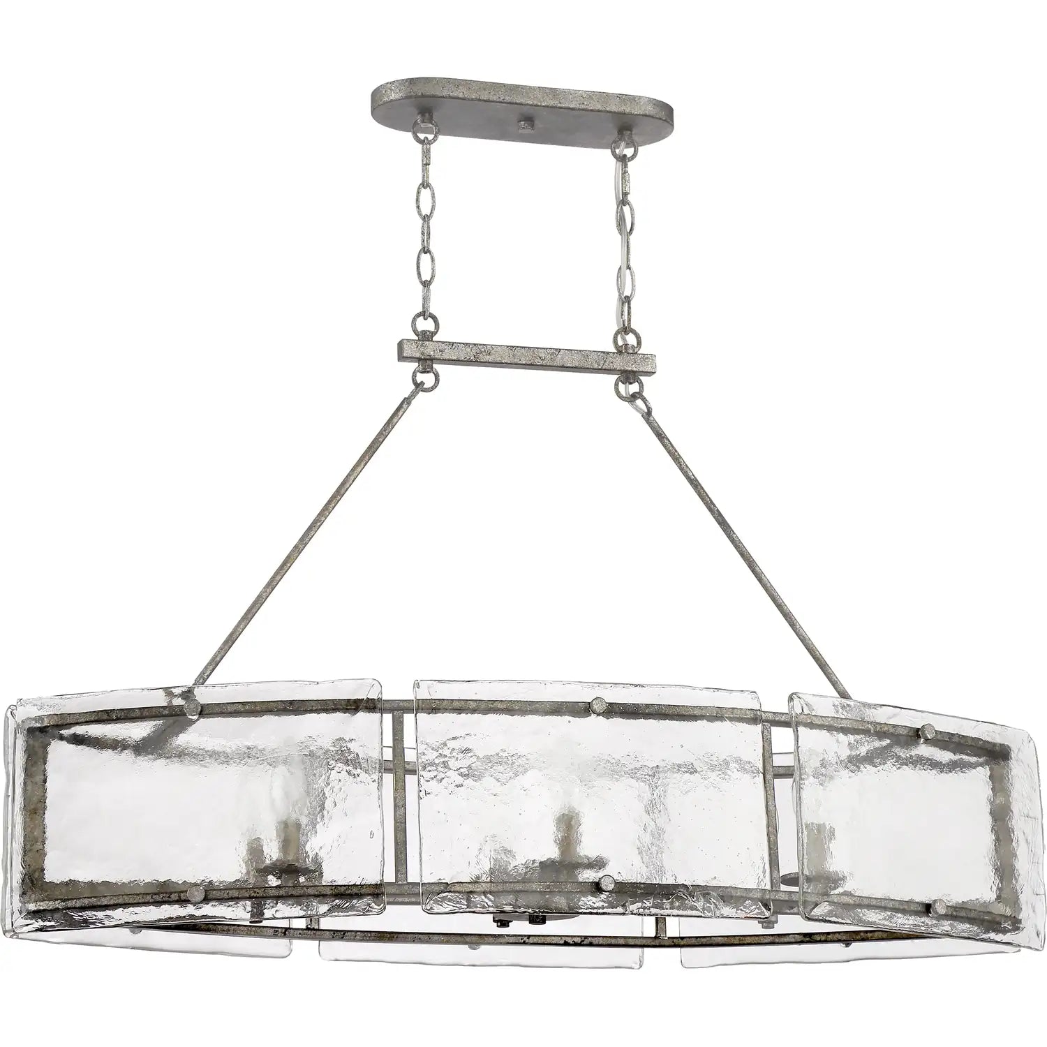 QUOIZEL, FORTRESS ISLAND CHANDELIER, LINEAR LIGHT