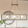 QUOIZEL, FORTRESS ISLAND CHANDELIER, LINEAR LIGHT