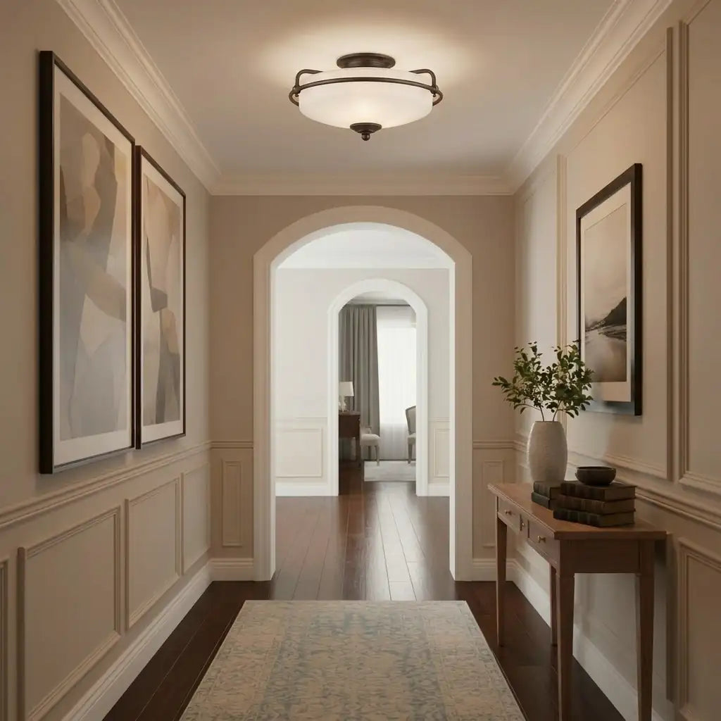 QUOIZEL, GRIFFIN FLUSH MOUNT, FLUSH MOUNT CEILING LIGHTS