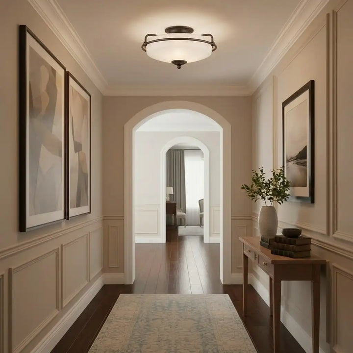 QUOIZEL, GRIFFIN FLUSH MOUNT, FLUSH MOUNT CEILING LIGHTS