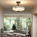 QUOIZEL, GRIFFIN SEMI-FLUSH MOUNT, SEMI FLUSH MOUNT LIGHT