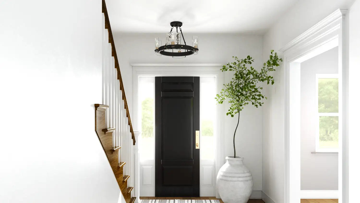 QUOIZEL, GLOUCESTER SEMI-FLUSH MOUNT, SEMI FLUSH MOUNT LIGHT