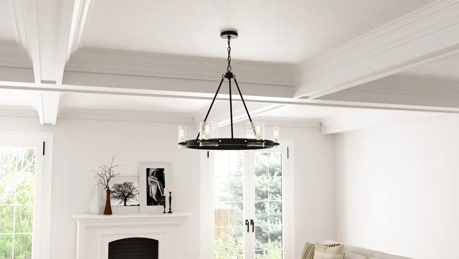 QUOIZEL, GLOUCESTER CHANDELIER, CHANDELIER LIGHT