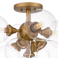 QUOIZEL, GLINDA SEMI-FLUSH MOUNT, SEMI FLUSH MOUNT LIGHT