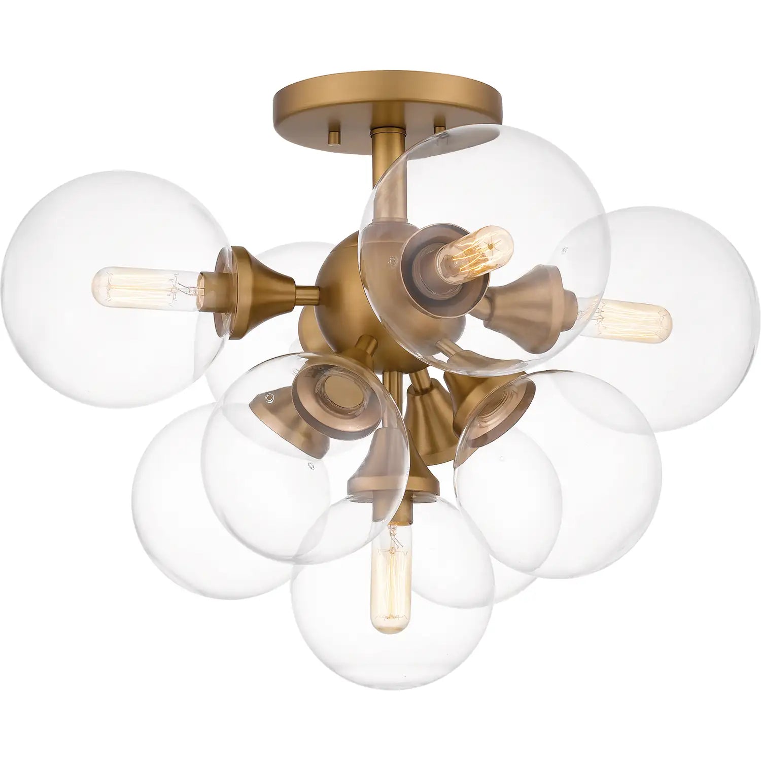 QUOIZEL, GLINDA SEMI-FLUSH MOUNT, SEMI FLUSH MOUNT LIGHT