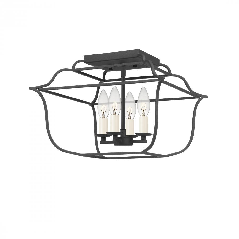 QUOIZEL, GALLERY SEMI-FLUSH MOUNT, SEMI FLUSH MOUNT LIGHT