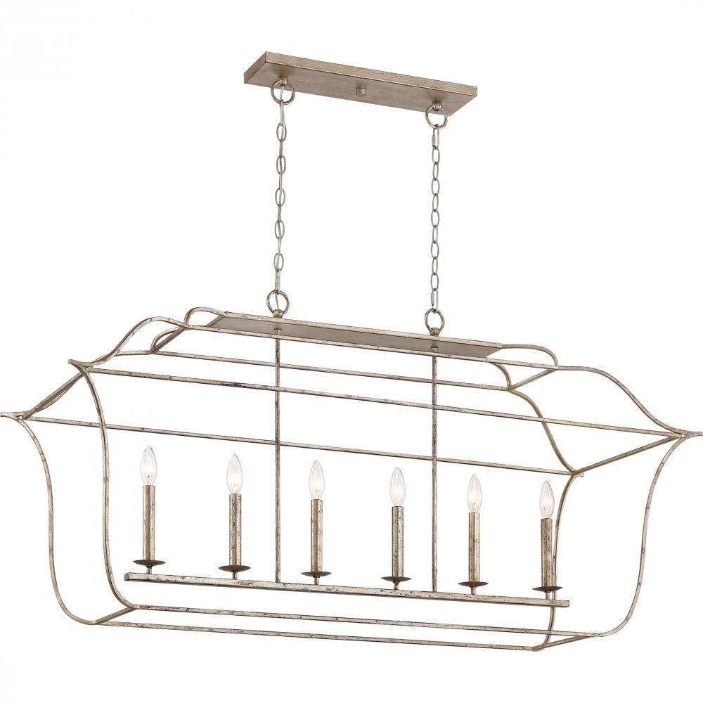 QUOIZEL, GALLERY ISLAND CHANDELIER, LINEAR LIGHT