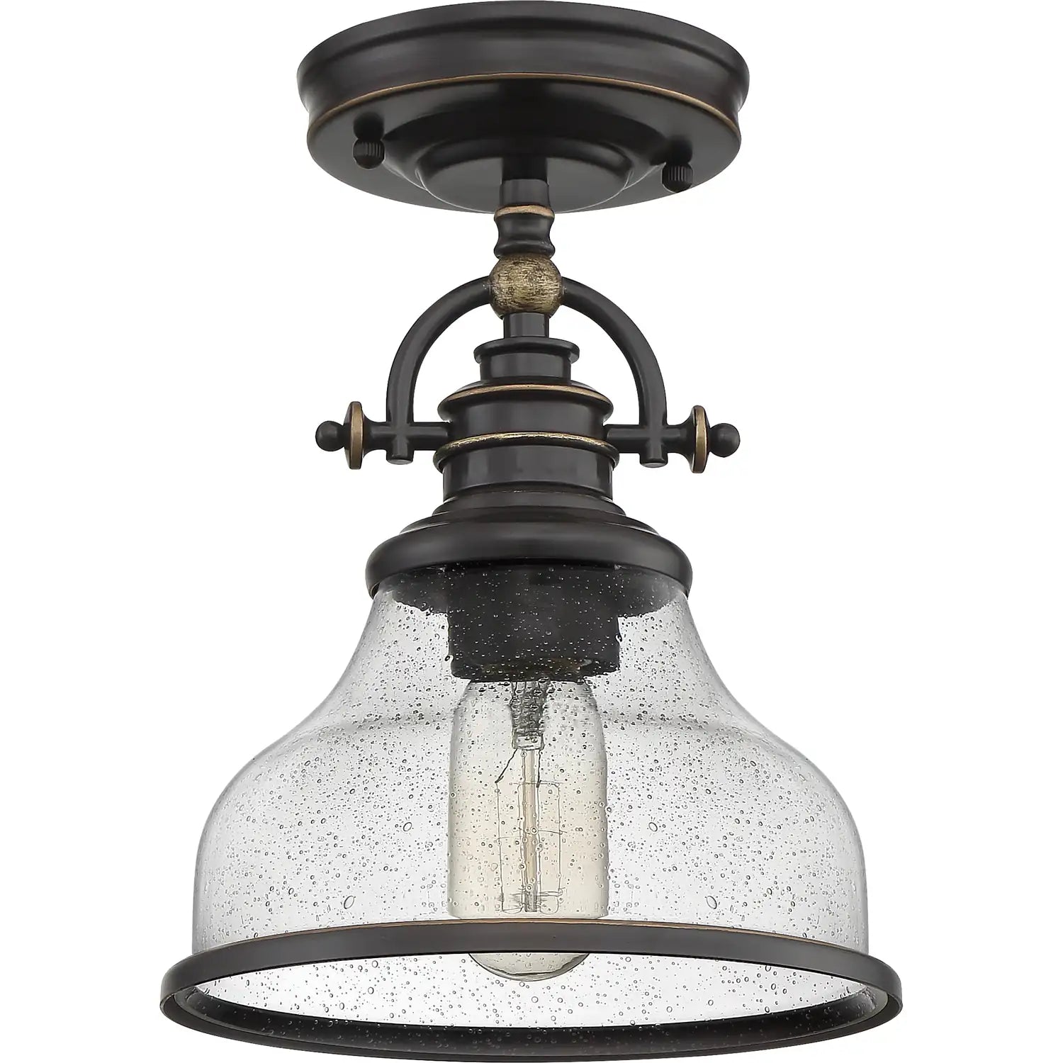 QUOIZEL, GRANT SEMI-FLUSH MOUNT, SEMI FLUSH MOUNT LIGHT
