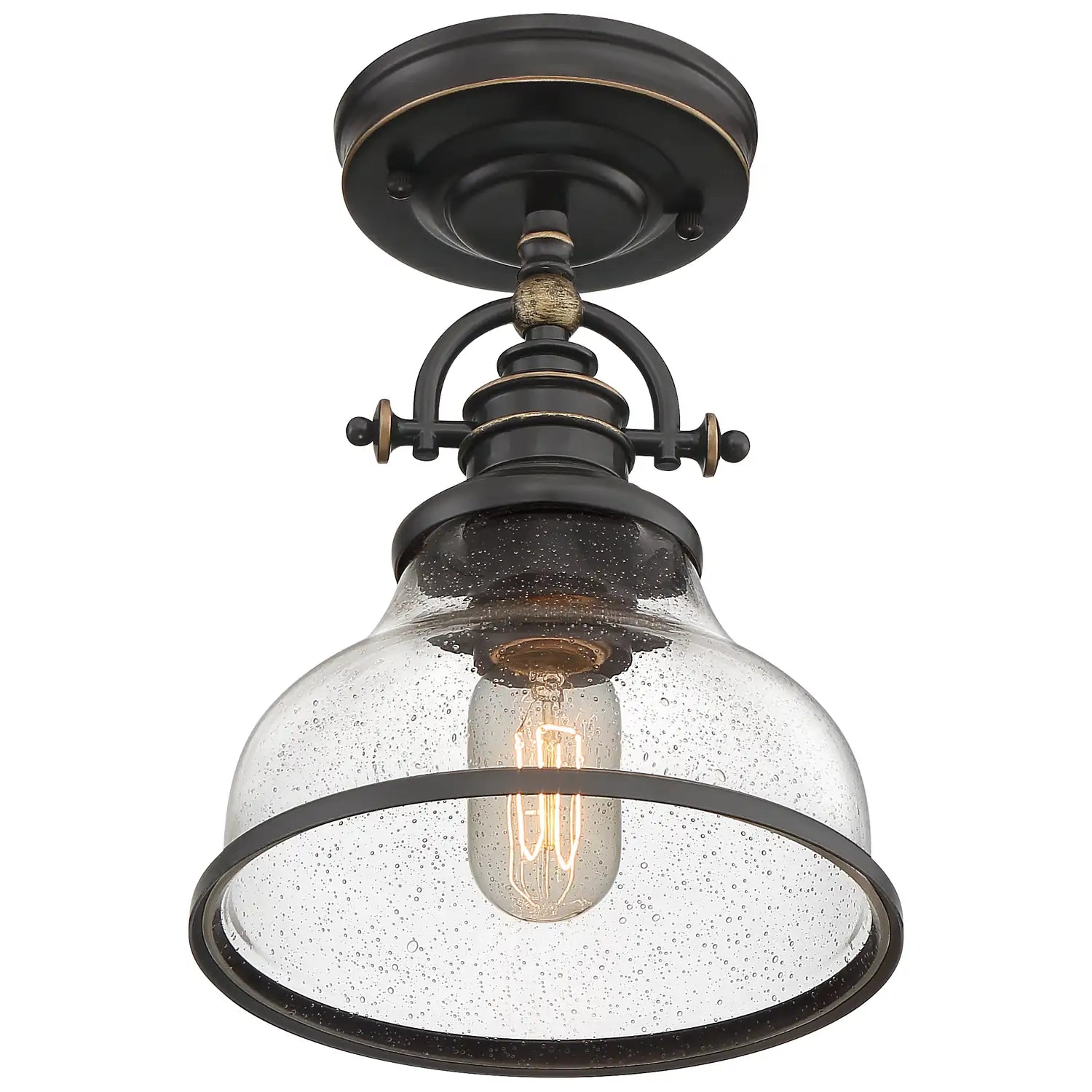 QUOIZEL, GRANT SEMI-FLUSH MOUNT, SEMI FLUSH MOUNT LIGHT