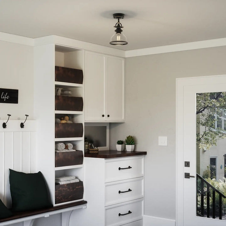 QUOIZEL, GRANT SEMI-FLUSH MOUNT, SEMI FLUSH MOUNT LIGHT