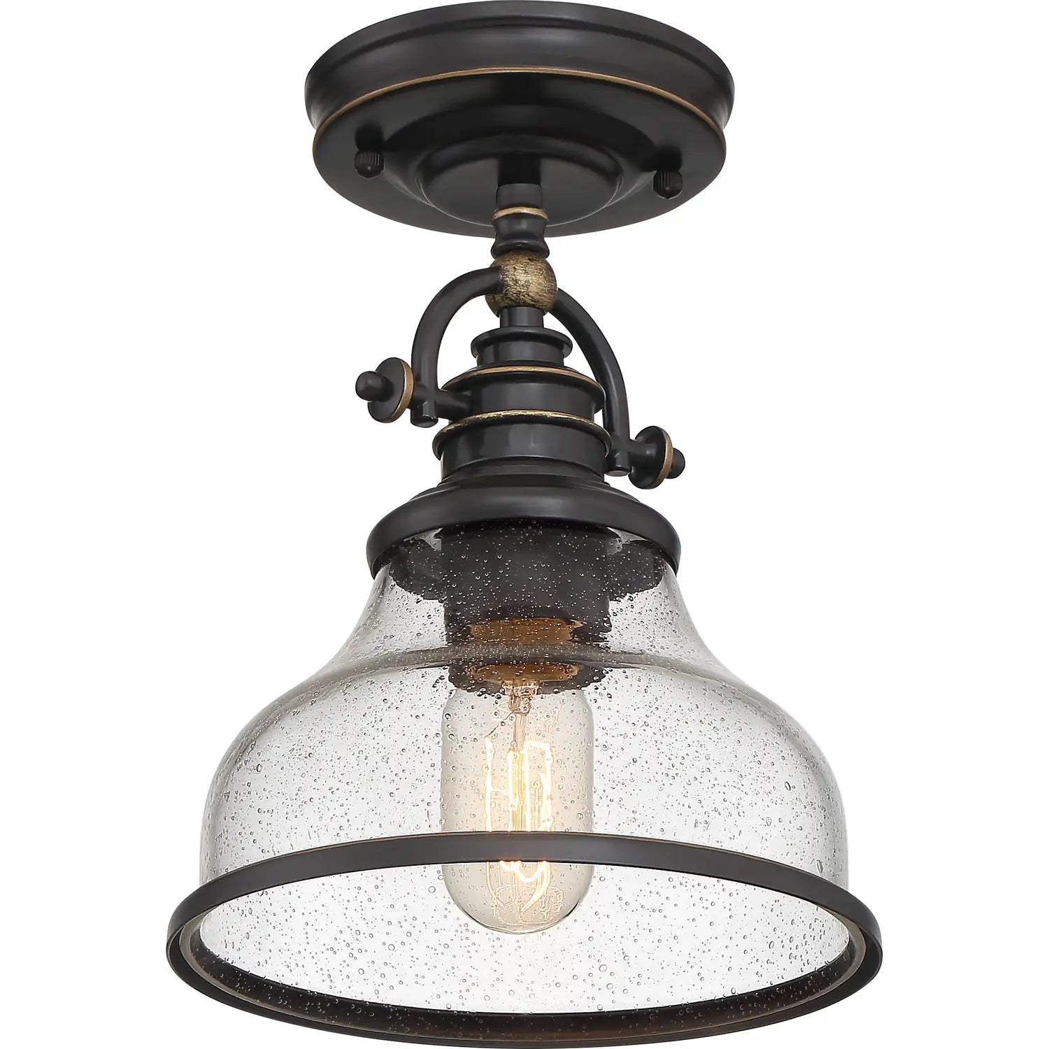 QUOIZEL, GRANT SEMI-FLUSH MOUNT, SEMI FLUSH MOUNT LIGHT