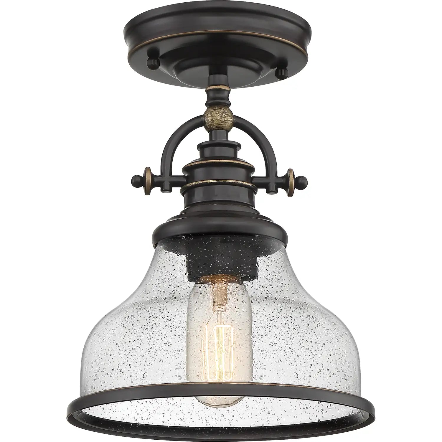 QUOIZEL, GRANT SEMI-FLUSH MOUNT, SEMI FLUSH MOUNT LIGHT