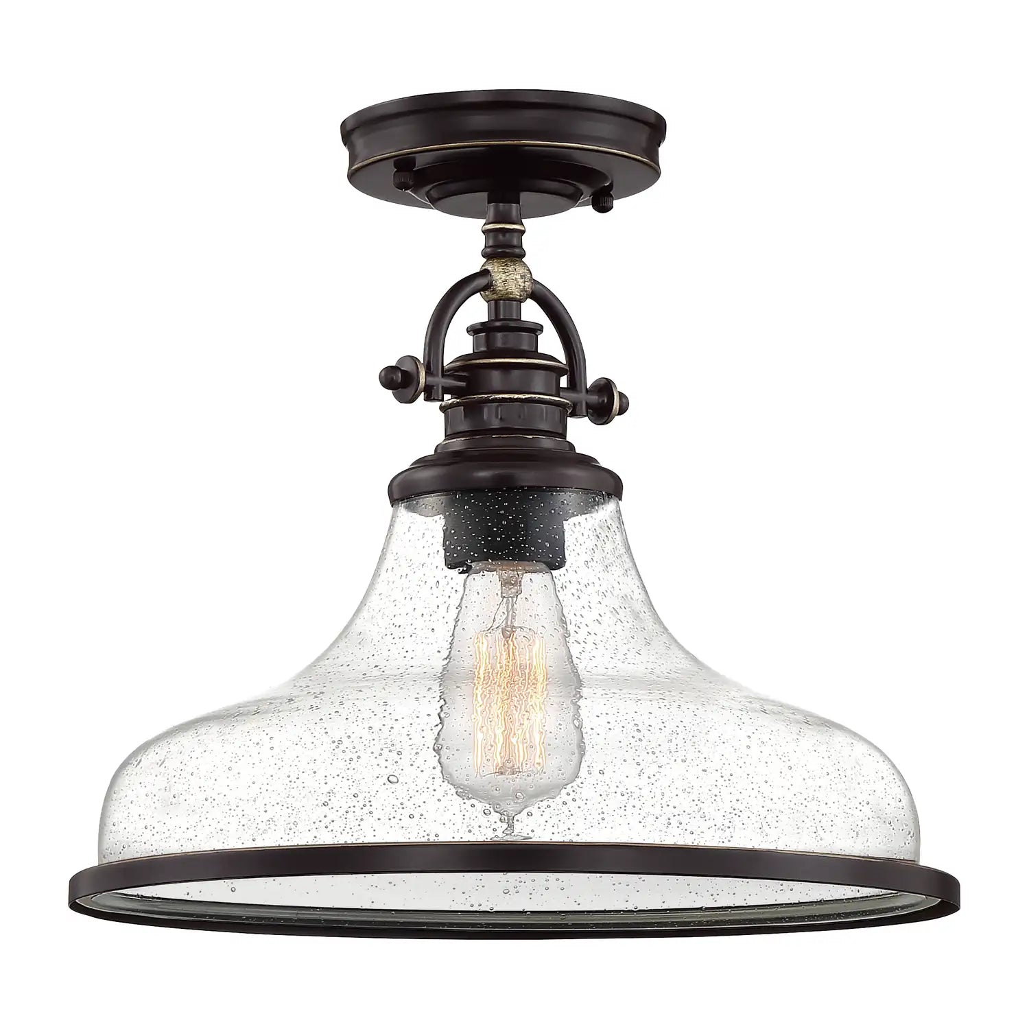QUOIZEL, GRANT SEMI-FLUSH MOUNT, SEMI FLUSH MOUNT LIGHT