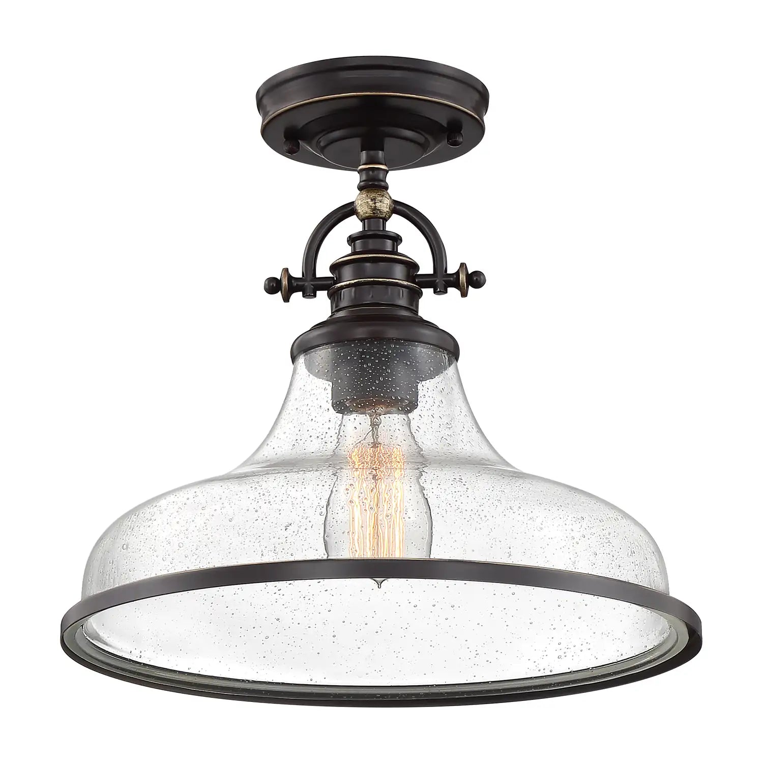QUOIZEL, GRANT SEMI-FLUSH MOUNT, SEMI FLUSH MOUNT LIGHT