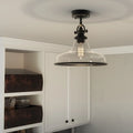 QUOIZEL, GRANT SEMI-FLUSH MOUNT, SEMI FLUSH MOUNT LIGHT