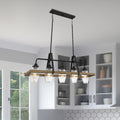 QUOIZEL, GUILFORD ISLAND CHANDELIER, LINEAR LIGHT