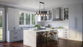 QUOIZEL, GUILFORD ISLAND CHANDELIER, LINEAR LIGHT