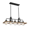 QUOIZEL, GUILFORD ISLAND CHANDELIER, LINEAR LIGHT