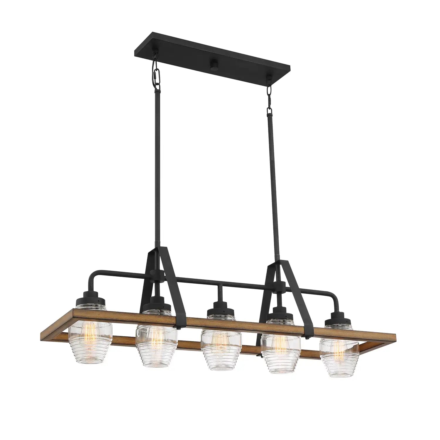 QUOIZEL, GUILFORD ISLAND CHANDELIER, LINEAR LIGHT