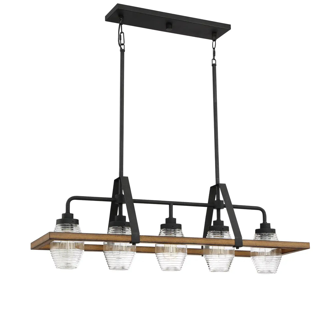 QUOIZEL, GUILFORD ISLAND CHANDELIER, LINEAR LIGHT