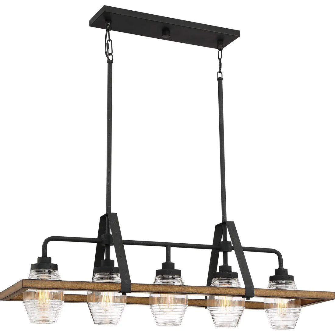 QUOIZEL, GUILFORD ISLAND CHANDELIER, LINEAR LIGHT