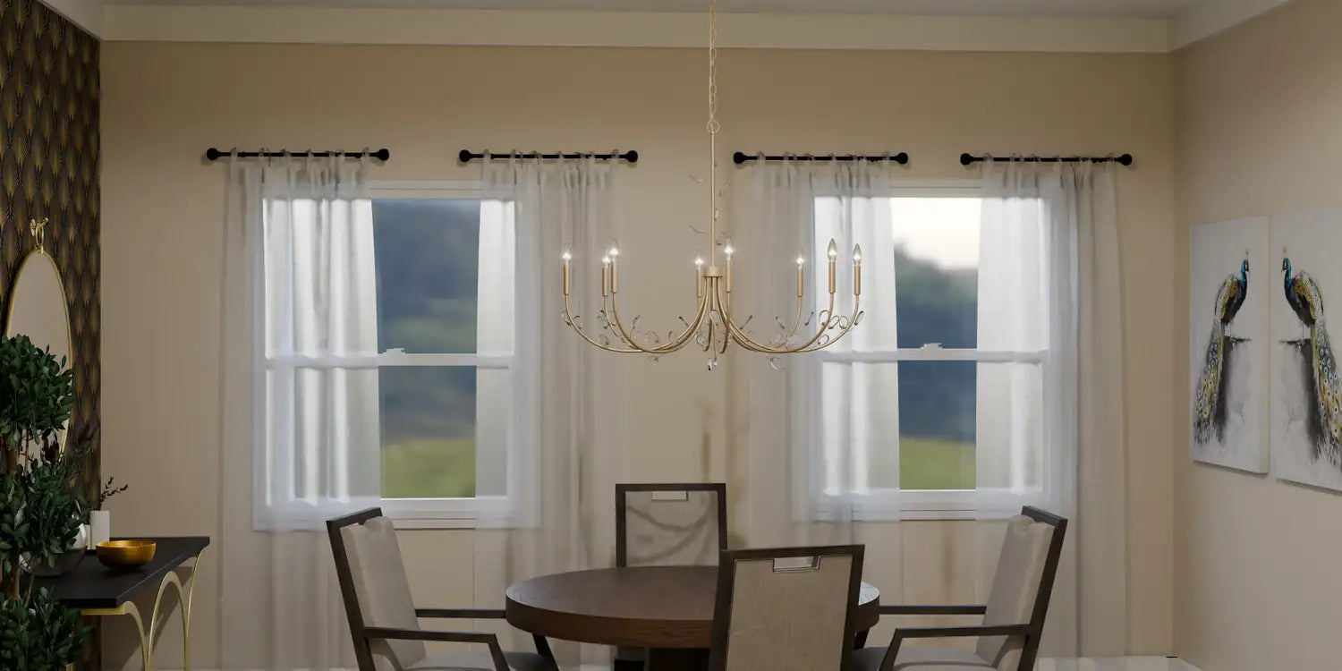 QUOIZEL, HEIRESS CHANDELIER, CHANDELIER LIGHT