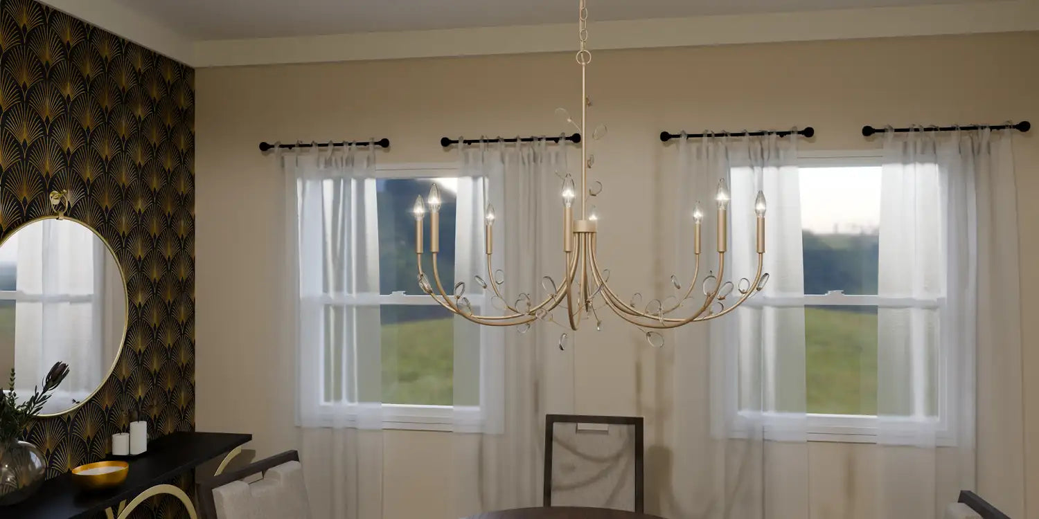QUOIZEL, HEIRESS CHANDELIER, CHANDELIER LIGHT