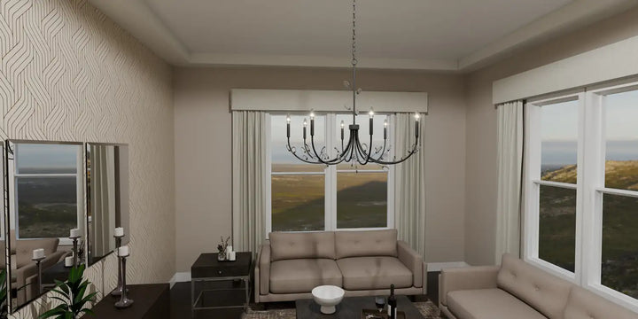 QUOIZEL, HEIRESS CHANDELIER, CHANDELIER LIGHT
