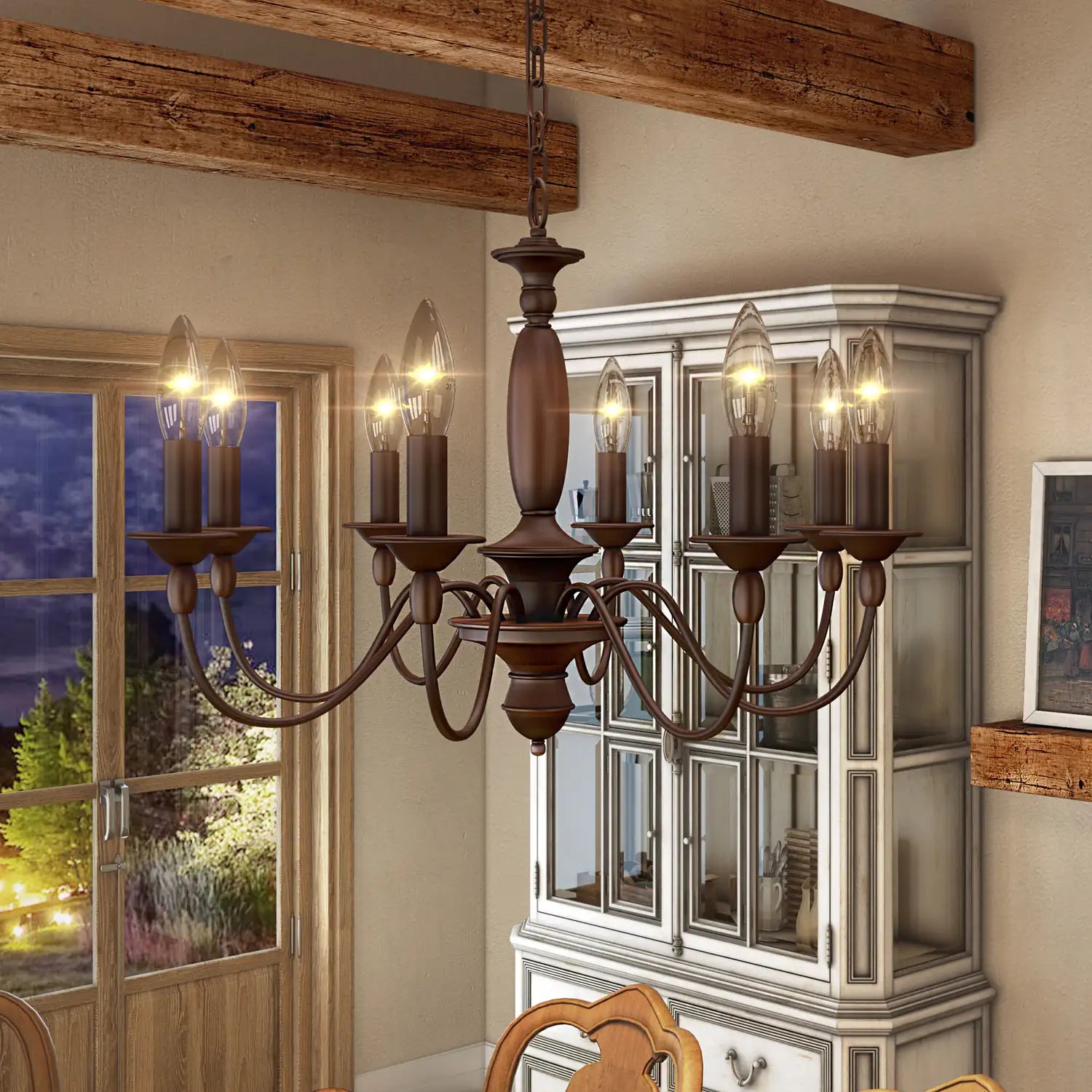 QUOIZEL, HOLBROOK CHANDELIER, CHANDELIER LIGHT