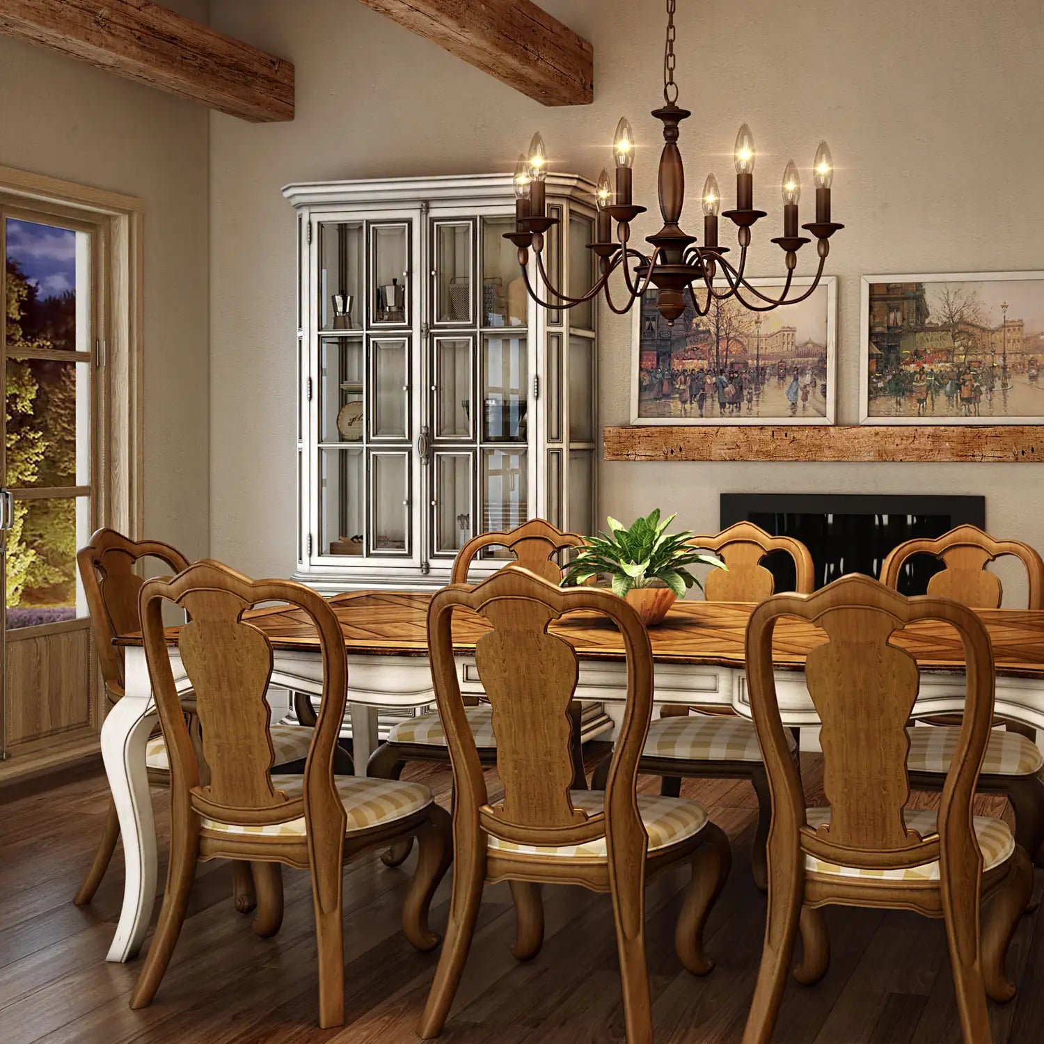 QUOIZEL, HOLBROOK CHANDELIER, CHANDELIER LIGHT