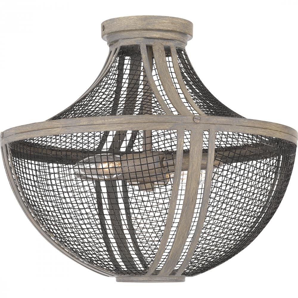 QUOIZEL, HALLIE SEMI-FLUSH MOUNT, SEMI FLUSH MOUNT LIGHT