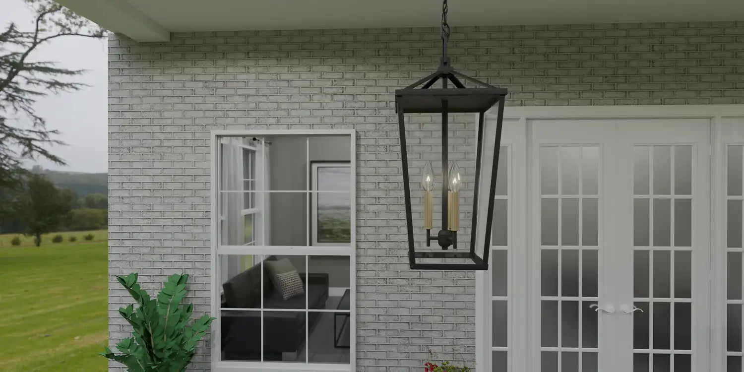 QUOIZEL, HULL OUTDOOR LANTERN, OUTDOOR CEILING LIGHTS