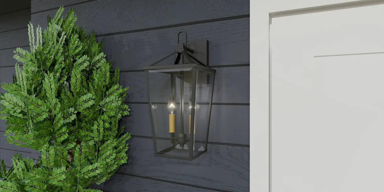 QUOIZEL, HULL OUTDOOR LANTERN, OUTDOOR CEILING LIGHTS