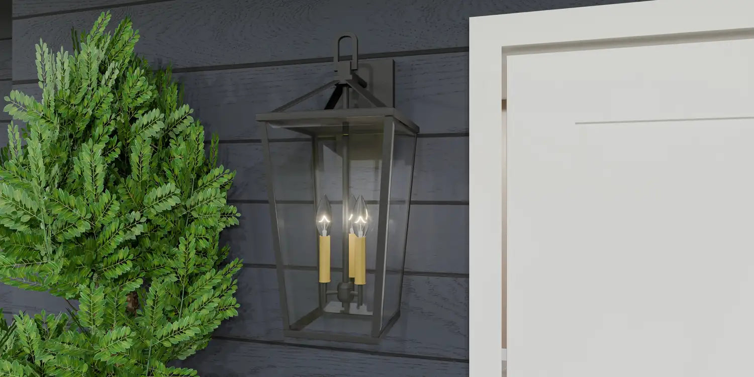 QUOIZEL, HULL OUTDOOR LANTERN, OUTDOOR CEILING LIGHTS