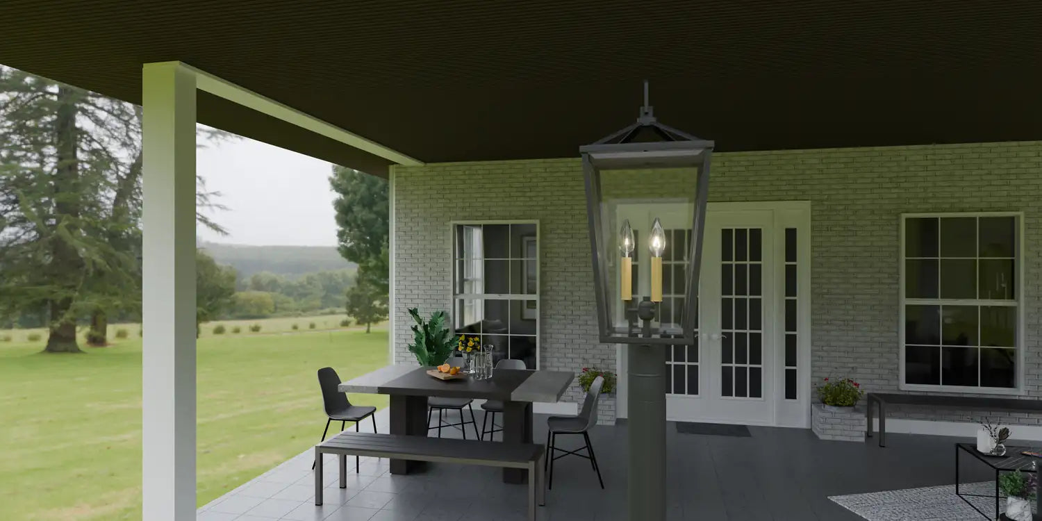 QUOIZEL, HULL OUTDOOR LANTERN, OUTDOOR CEILING LIGHTS
