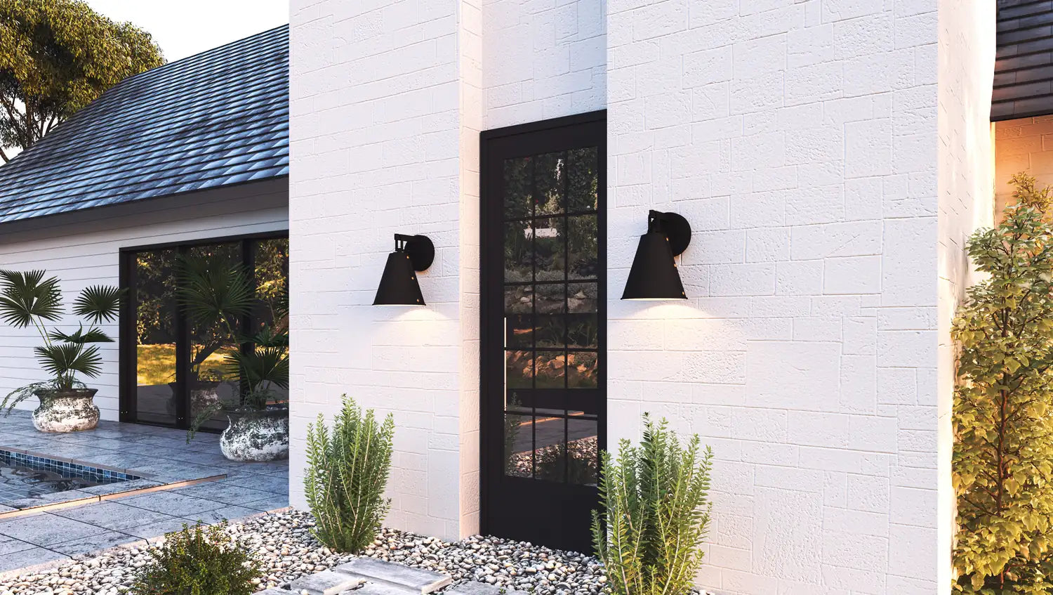 QUOIZEL, HYDE OUTDOOR LANTERN, OUTDOOR WALL LIGHTS