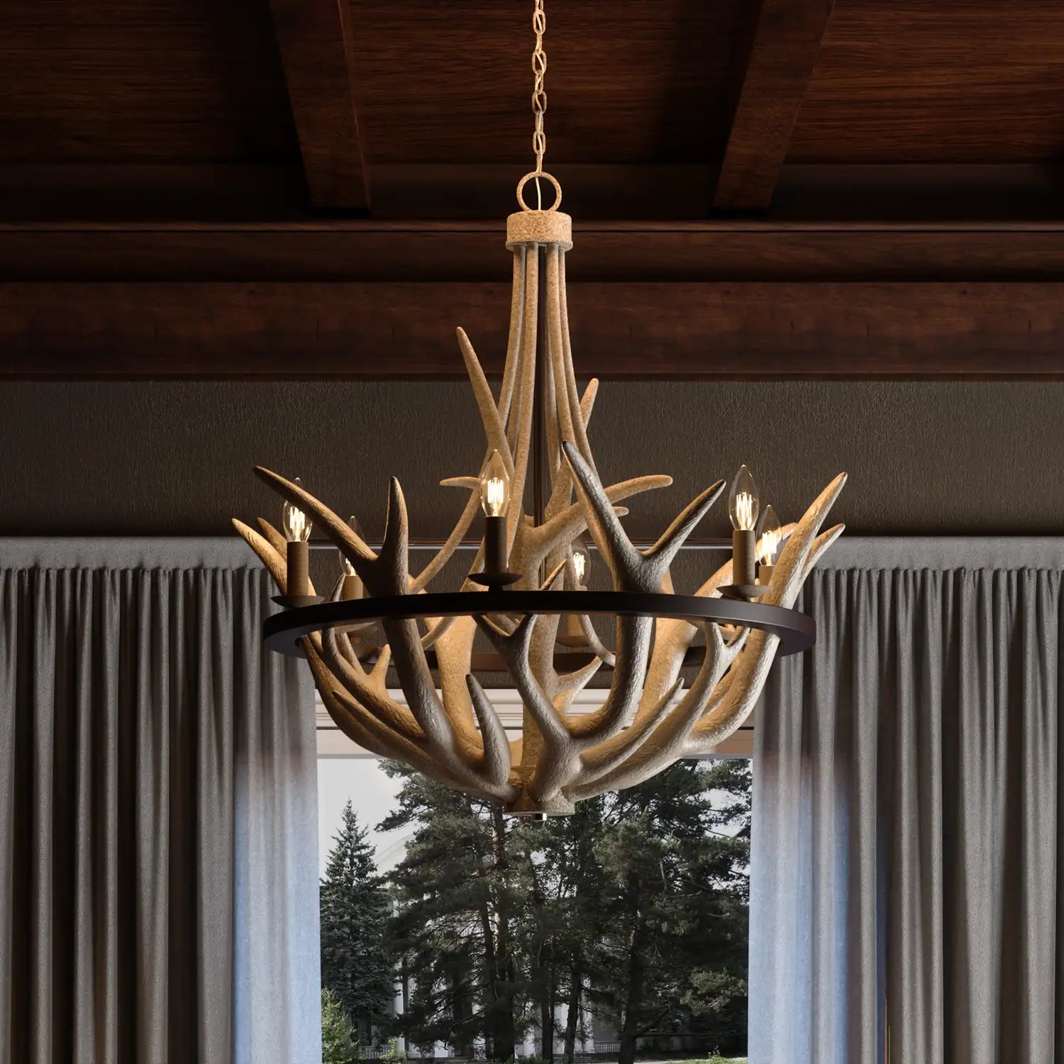 QUOIZEL, JOURNEY CHANDELIER, CHANDELIER LIGHT