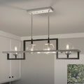 QUOIZEL, KANE ISLAND CHANDELIER, LINEAR LIGHT