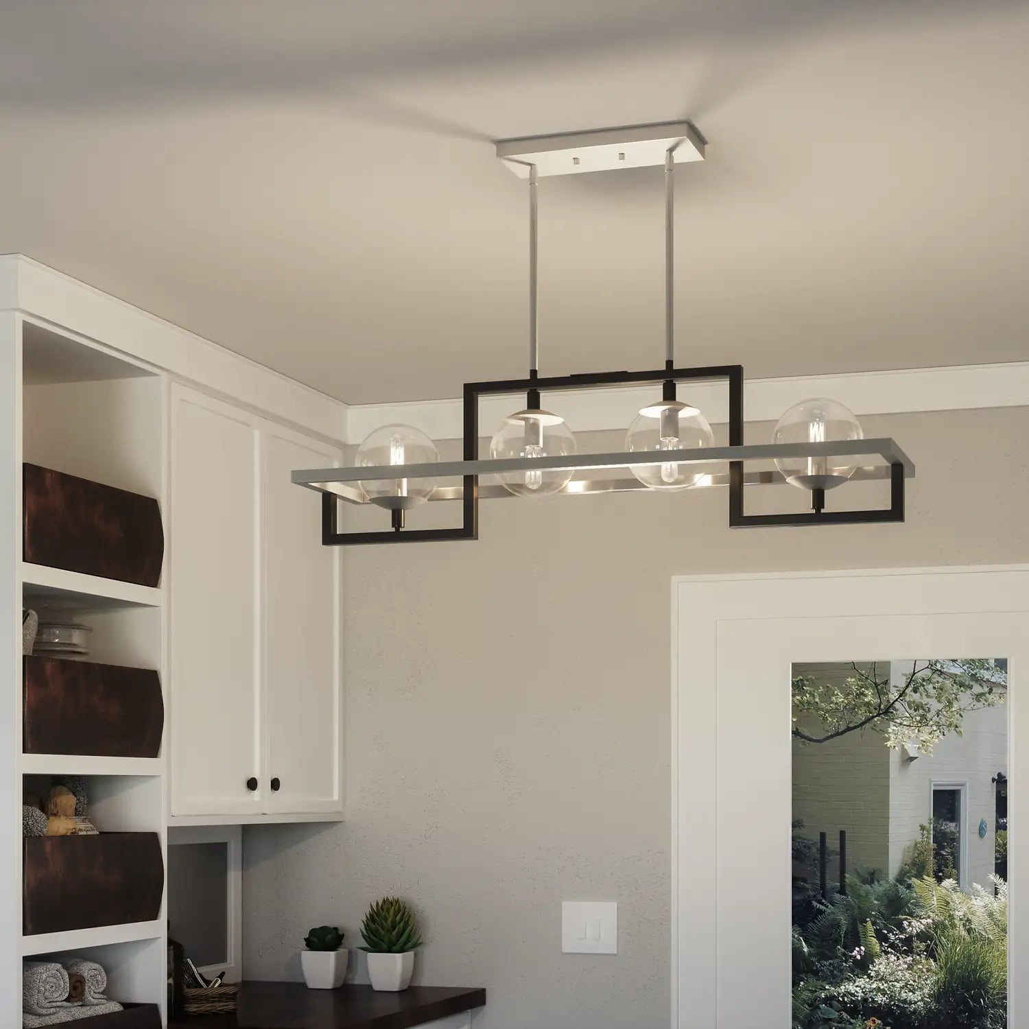 QUOIZEL, KANE ISLAND CHANDELIER, LINEAR LIGHT