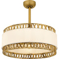 QUOIZEL, KATE FANDELIER, SEMI FLUSH MOUNT LIGHT