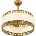 QUOIZEL, KATE FANDELIER, SEMI FLUSH MOUNT LIGHT