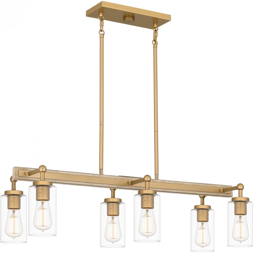 QUOIZEL, KELLEHER ISLAND CHANDELIER, LINEAR LIGHT