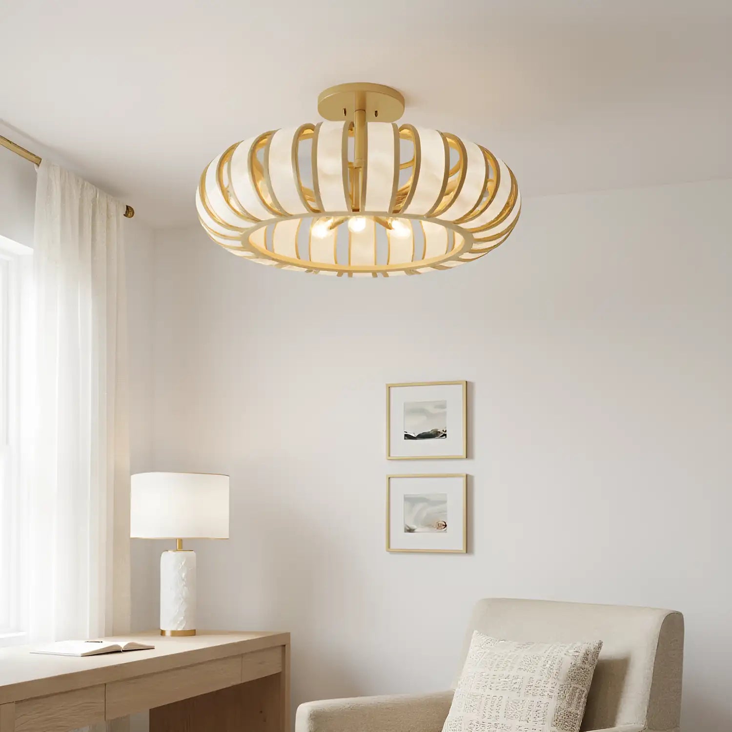 QUOIZEL, KNIGHT SEMI-FLUSH MOUNT, SEMI FLUSH MOUNT LIGHT