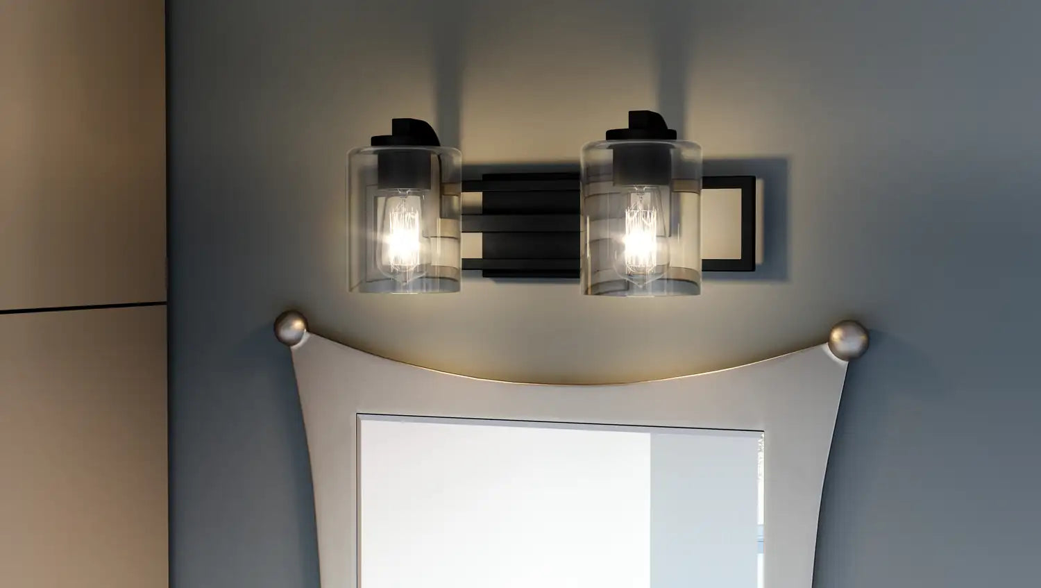 QUOIZEL, LANSDOWNE BATH LIGHT, BATH VANITY LIGHT